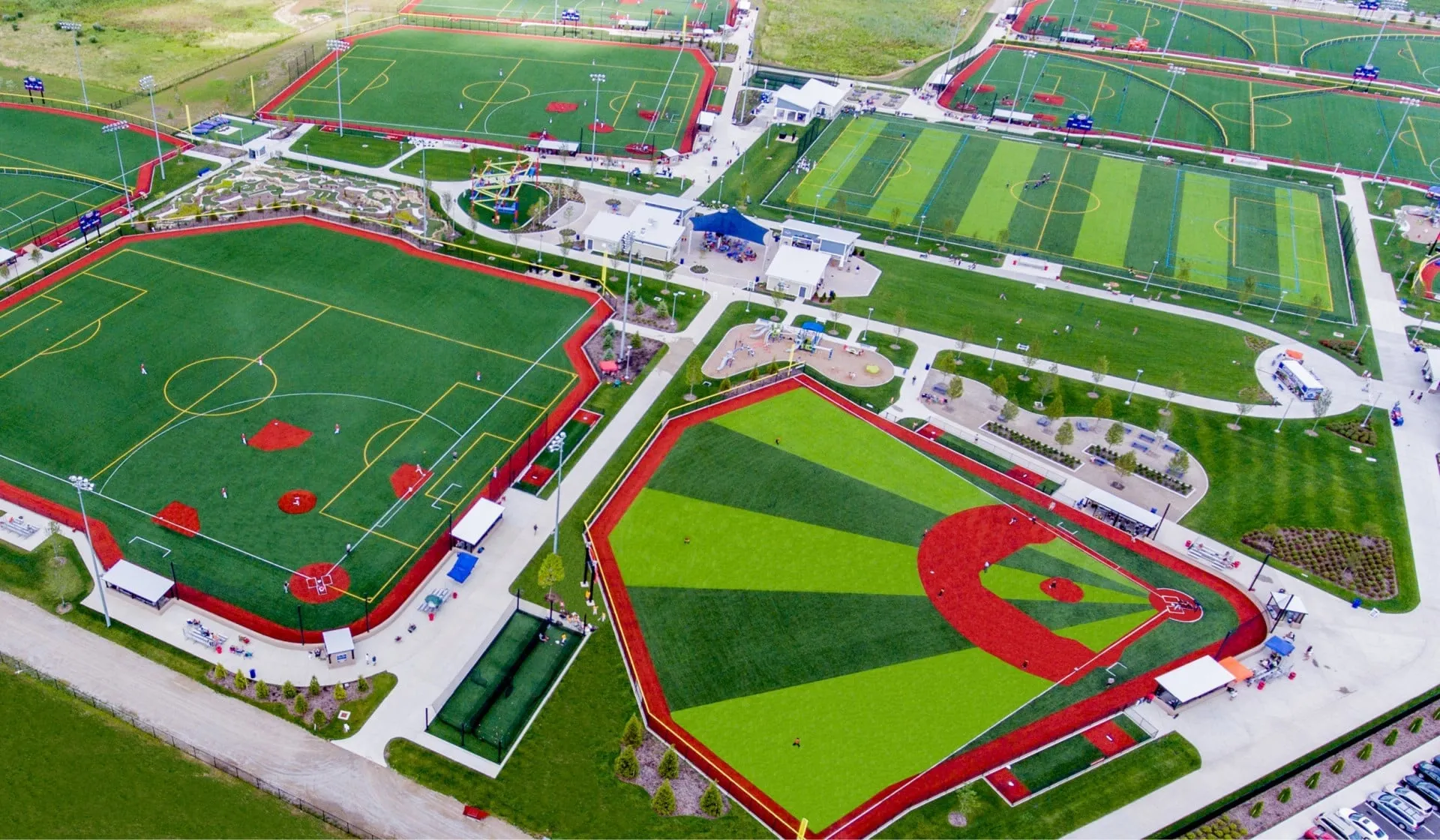 Sports Force Parks aerial view in Sandusky
